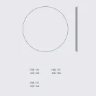 Kulaté podsvícené nástěnné zrcadlo s LED Made in Italy - Ronda Viadurini