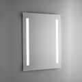 Koupelnové zrcadlo z leštěného drátu s LED podsvícením Made in Italy - Tony