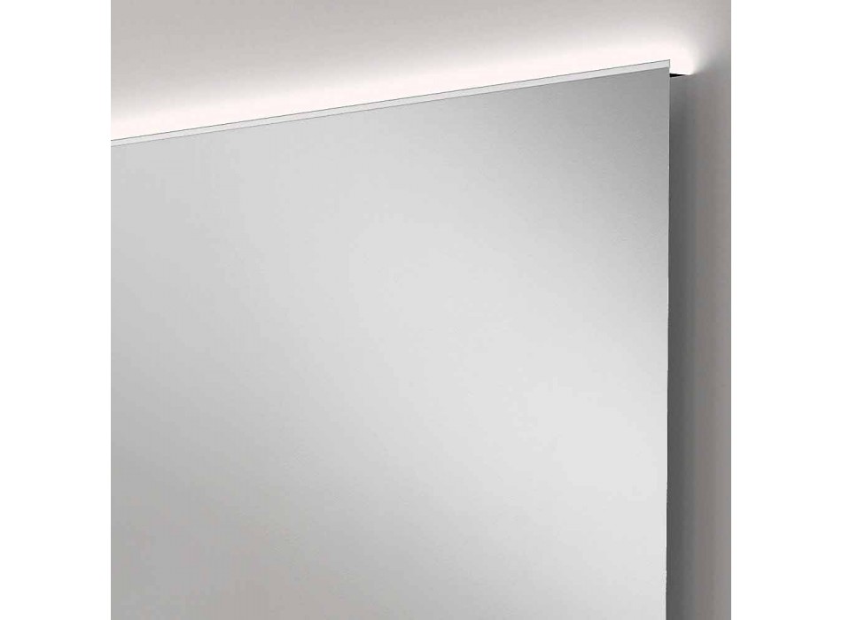 Koupelna zrcadlo moderního designu LED světlo s matné hrany VEVA Viadurini