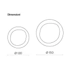 Bronzové zrcadlo s rámem z kouřového skla vyrobené v Itálii - Anselma Viadurini