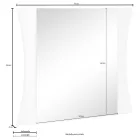 Zrcadlo nebo vchod do ložnice obloukový design 2 velikosti – Sabine Viadurini