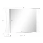 Zrcadlo nebo vchod do ložnice obloukový design 2 velikosti – Sabine Viadurini