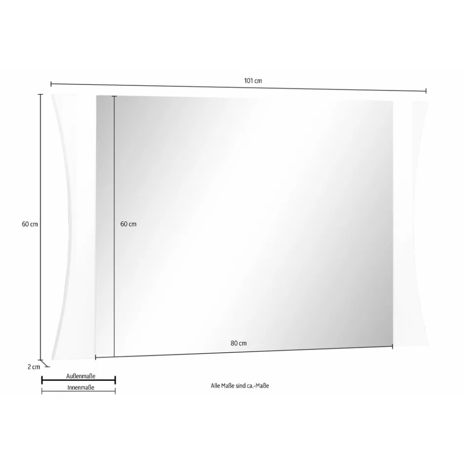 Zrcadlo nebo vchod do ložnice obloukový design 2 velikosti – Sabine Viadurini