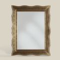 Klasické zrcadlo s obdélníkovým zlatým rámem Vyrobeno v Itálii - Florencie