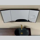 Zrcadlo se 2 pohyblivými stranami a zvětšovacím zrcadlem Made in Italy - Nelson Viadurini