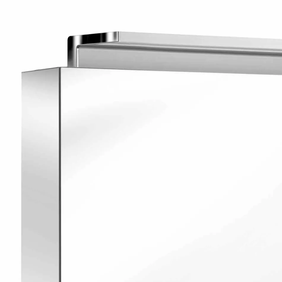 Moderní 3dveřové zrcadlo do nástěnné skříňky s vnitřními policemi - Bramo Viadurini