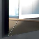 Zrcadlo s barevným rámem zrcadla a LED Made in Italy - Newton Viadurini