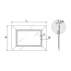 Zrcadlo s barevným rámem zrcadla a LED Made in Italy - Newton Viadurini