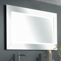 Zrcadlo s barevným rámem zrcadla a LED Made in Italy - Newton