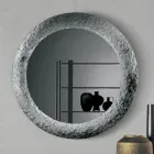 Zrcadlo s rámem z tepaného skla, postříbřené zezadu, vyrobeno v Itálii - Basilia Viadurini