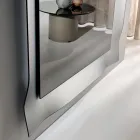 Zrcadlo s tvarovaným rámem dostupné ve 3 velikostech a 2 barvách - Carolina Viadurini