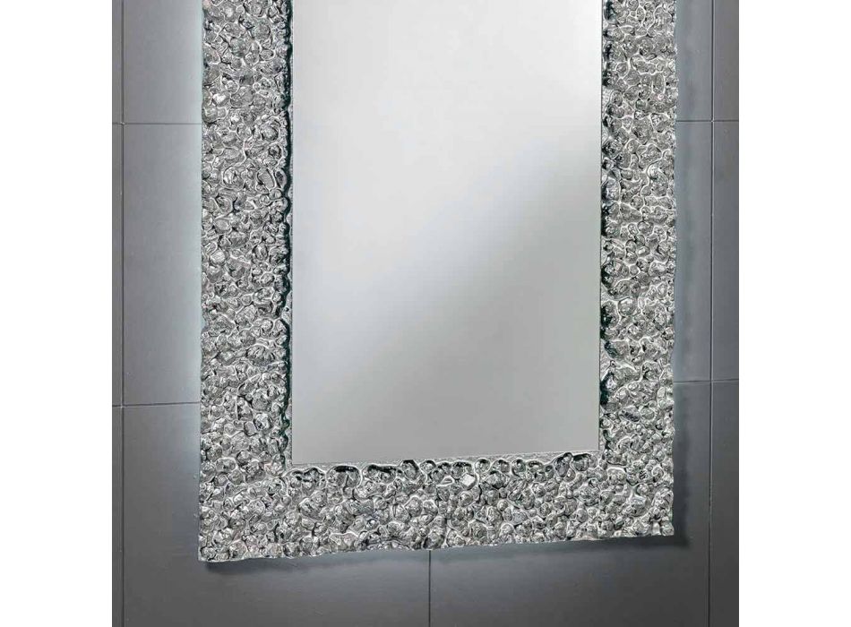 Zrcadlo s rámem dekorace v moderním designu skla, Cecilia Viadurini