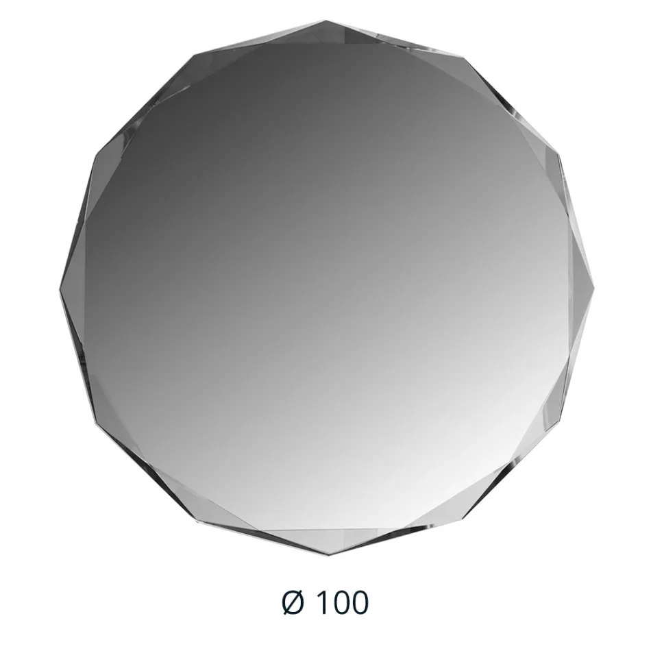 Zrcadlo s diamantovým leptáním a zkoseným okrajem - Excelsior Viadurini