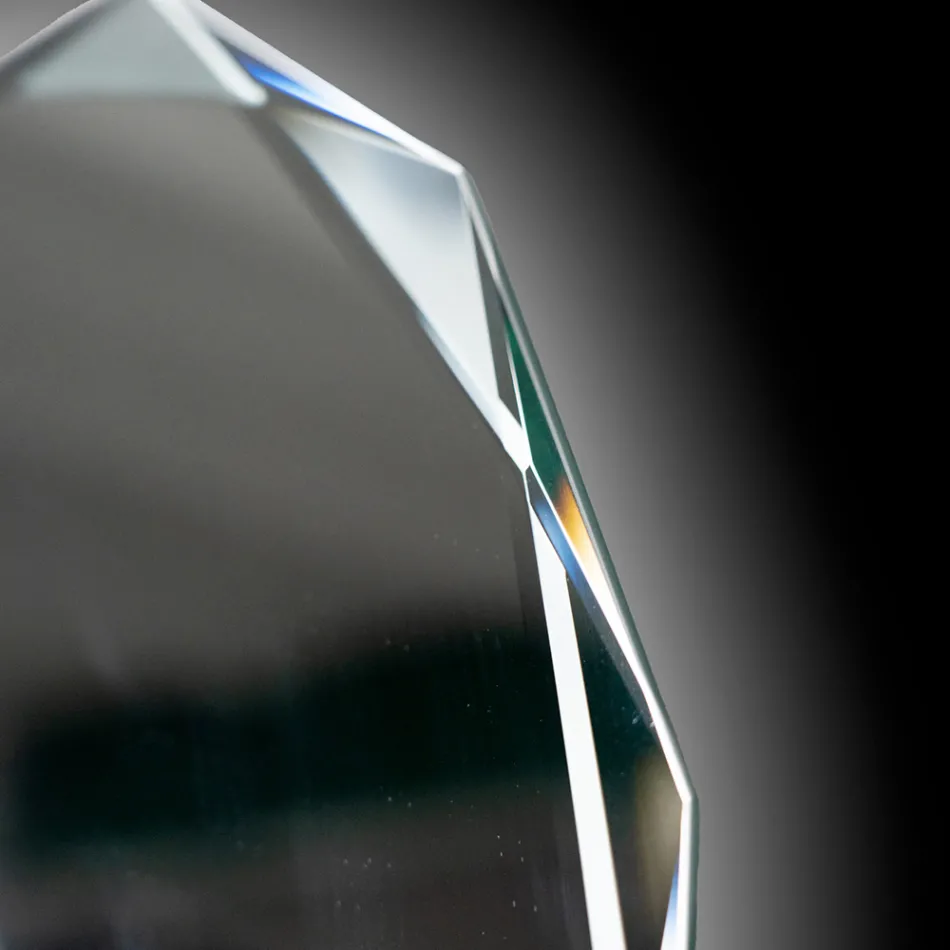 Zrcadlo s diamantovým leptáním a zkoseným okrajem - Excelsior Viadurini