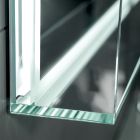 Zrcadlo s integrovanými světly a křišťálovým rámem Made in Italy - Isaac Viadurini