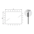 Zrcadlo s ambientním podsvícením Made in Italy - Gogh Viadurini