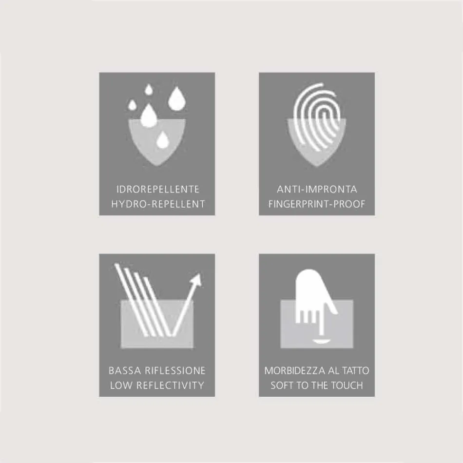 Zrcadlová skříňka 2 dvířka moderní design, LED osvětlení, Carol Viadurini