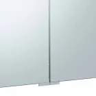 Kontejnerové zrcadlo se 3 dveřmi s 9 vnitřními policemi a LED osvětlením - ráčna Viadurini