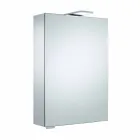 Nástěnné zrcadlo s otočnými dveřmi a LED osvětlením - ráčna Viadurini