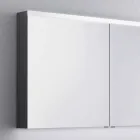 Zrcadlová skříňka s LED lázně s 2 dveřmi, moderní design, Carol Viadurini