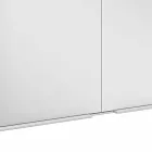 Moderní zapuštěná zrcadlová skříňka ve stříbrně lakovaném hliníku - démon Viadurini