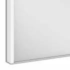 Moderní zapuštěná zrcadlová skříňka ve stříbrně lakovaném hliníku - démon Viadurini