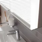 Moderní zapuštěná zrcadlová skříňka ve stříbrně lakovaném hliníku - démon Viadurini