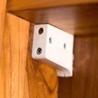 Zrcadlo na stěnu z teaku s policemi a vnitřními zásuvkami - Ralio Viadurini