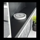 Dřevěný zrcadlový kontejner s dvojitým zrcadlem a světly Made in Italy - Darwin Viadurini