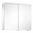 Moderní kontejnerové zrcadlo se 2 dveřmi ze stříbřitě lakovaného hliníku - Alfio Viadurini