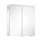 Moderní kontejnerové zrcadlo se 2 dveřmi ze stříbřitě lakovaného hliníku - Alfio Viadurini