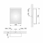 Moderní kontejnerové zrcadlo s otočnými dveřmi a LED osvětlením - Alfio Viadurini