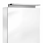 Moderní zrcadlo s křišťálovými policemi a LED světlem - Bramo Viadurini