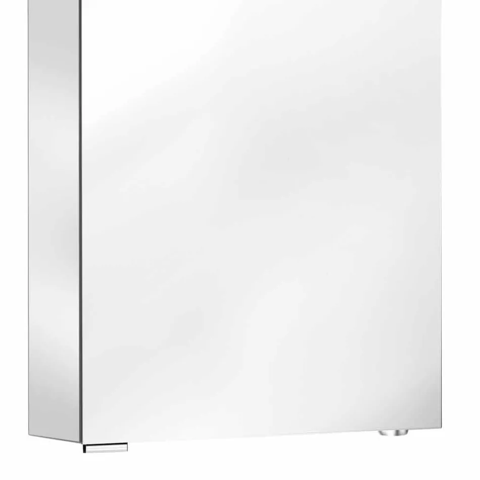 Moderní zrcadlo s křišťálovými policemi a LED světlem - Bramo Viadurini