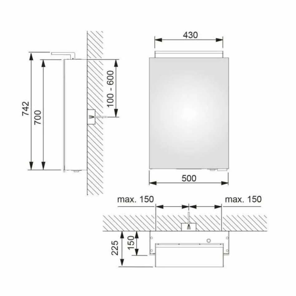 Moderní zrcadlo s křišťálovými policemi a LED světlem - Bramo Viadurini