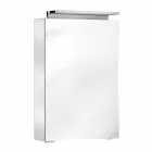 Moderní zrcadlo s křišťálovými policemi a LED světlem - Bramo Viadurini