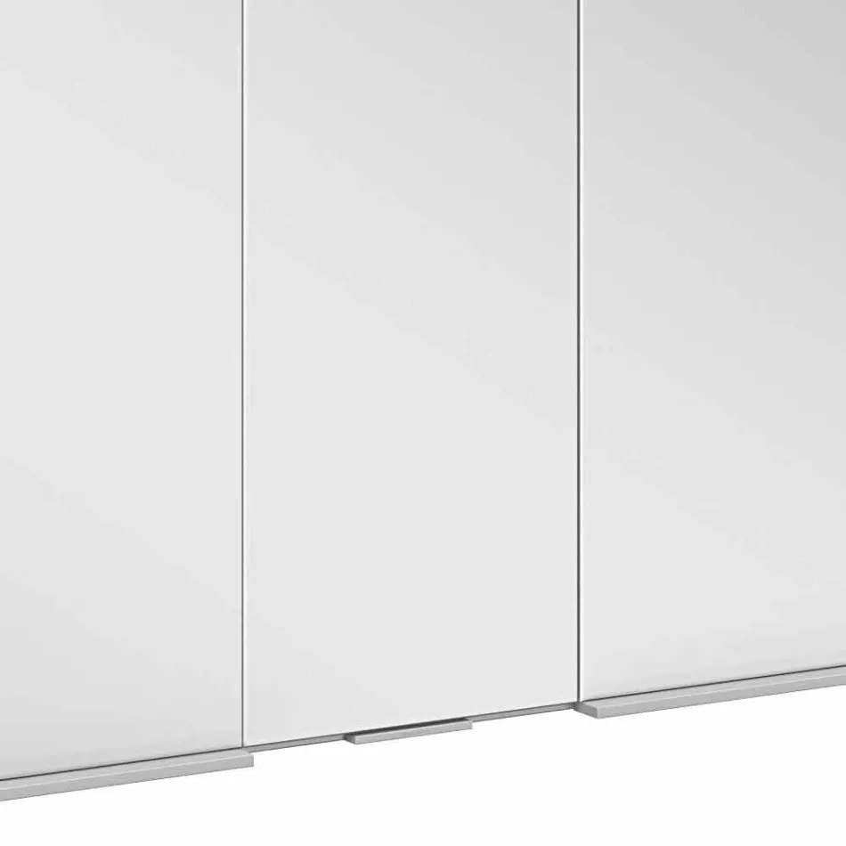 Moderní zapuštěný zrcadlový kontejner s LED světlem a dotykovou klávesnicí - démon Viadurini