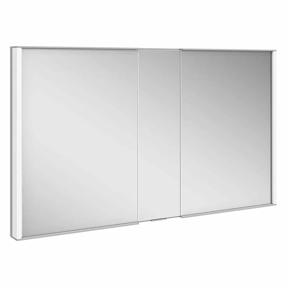 Moderní zapuštěný zrcadlový kontejner s LED světlem a dotykovou klávesnicí - démon Viadurini