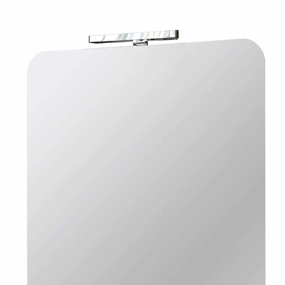 Nástěnné zrcadlo do koupelny s moderním designem LED lampy vyrobené v Itálii - Guido Viadurini