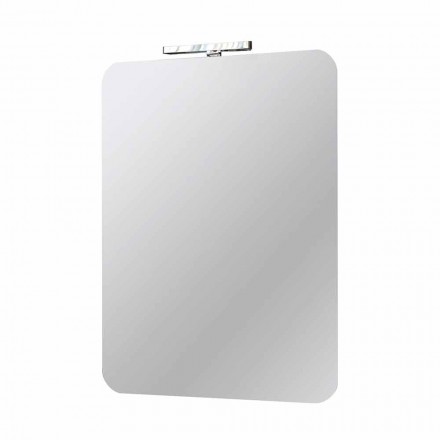 Nástěnné zrcadlo do koupelny s moderním designem LED lampy vyrobené v Itálii - Guido Viadurini