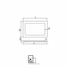 Zrcadla v koupelně skleněné rám zdobí Pascal zlatem Viadurini