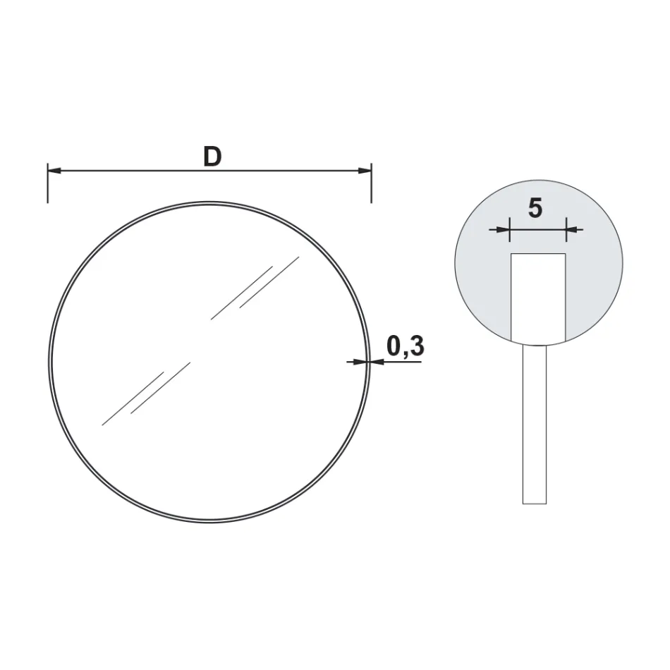 Kulaté koupelnové zrcadlo s kovovým rámem Made in Italy - Cleopatra Viadurini