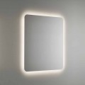 Zaoblené zrcadlo do koupelny s LED podsvícením vyrobené v Itálii - Pato