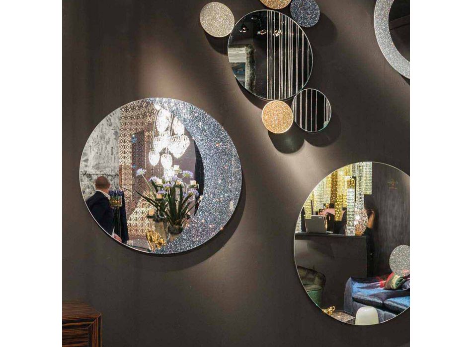 Stěna zrcadlo 100% Made in Italy moderním designem Aldo Viadurini
