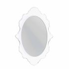 bílá zeď zrcadlo designu Joy rám zdobí, made in Italy Viadurini