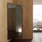 Nástěnné zrcadlo s otevíracími dveřmi a háčky na kabáty vyrobené v Itálii - Boro Viadurini