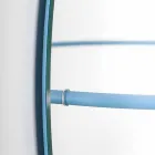 Nástěnné zrcadlo s moderním ocelovým věšákem na kabáty vyrobené v Itálii - Chioccia Viadurini