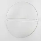 Nástěnné zrcadlo s moderním ocelovým věšákem na kabáty vyrobené v Itálii - Chioccia Viadurini