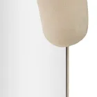 Nástěnné zrcadlo ve tvaru C s MDF rámem potaženým sametem - Michael Viadurini