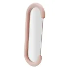 Nástěnné zrcadlo ve tvaru C s MDF rámem potaženým sametem - Michael Viadurini